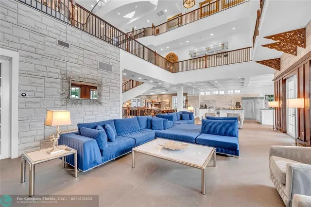 a outdoor living space with furniture