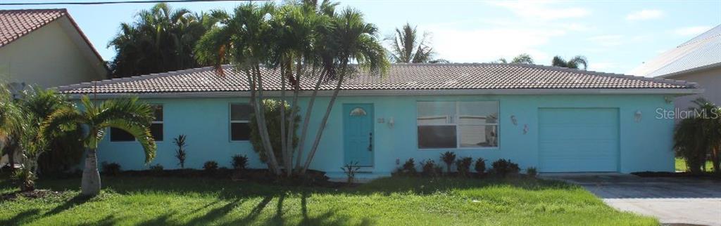 a front view of a house
