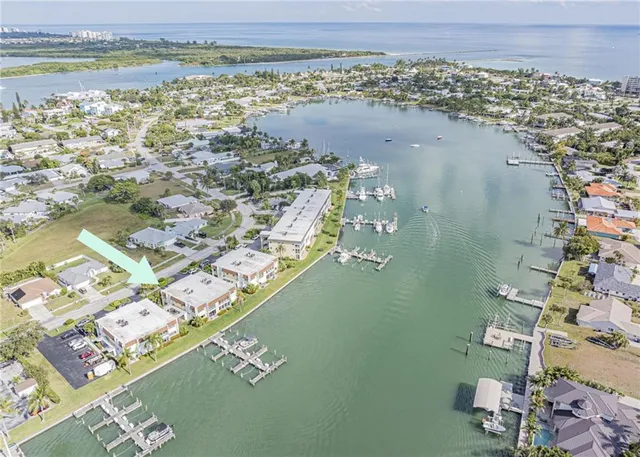 a view of a lake with a yard
