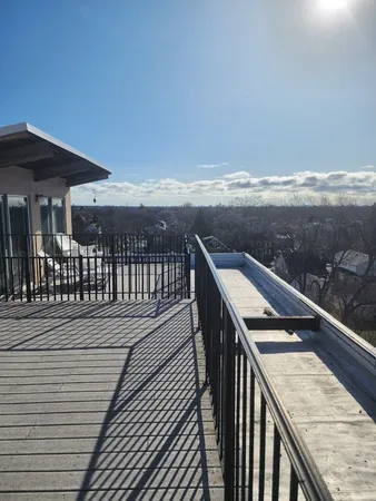 a view of balcony with city view