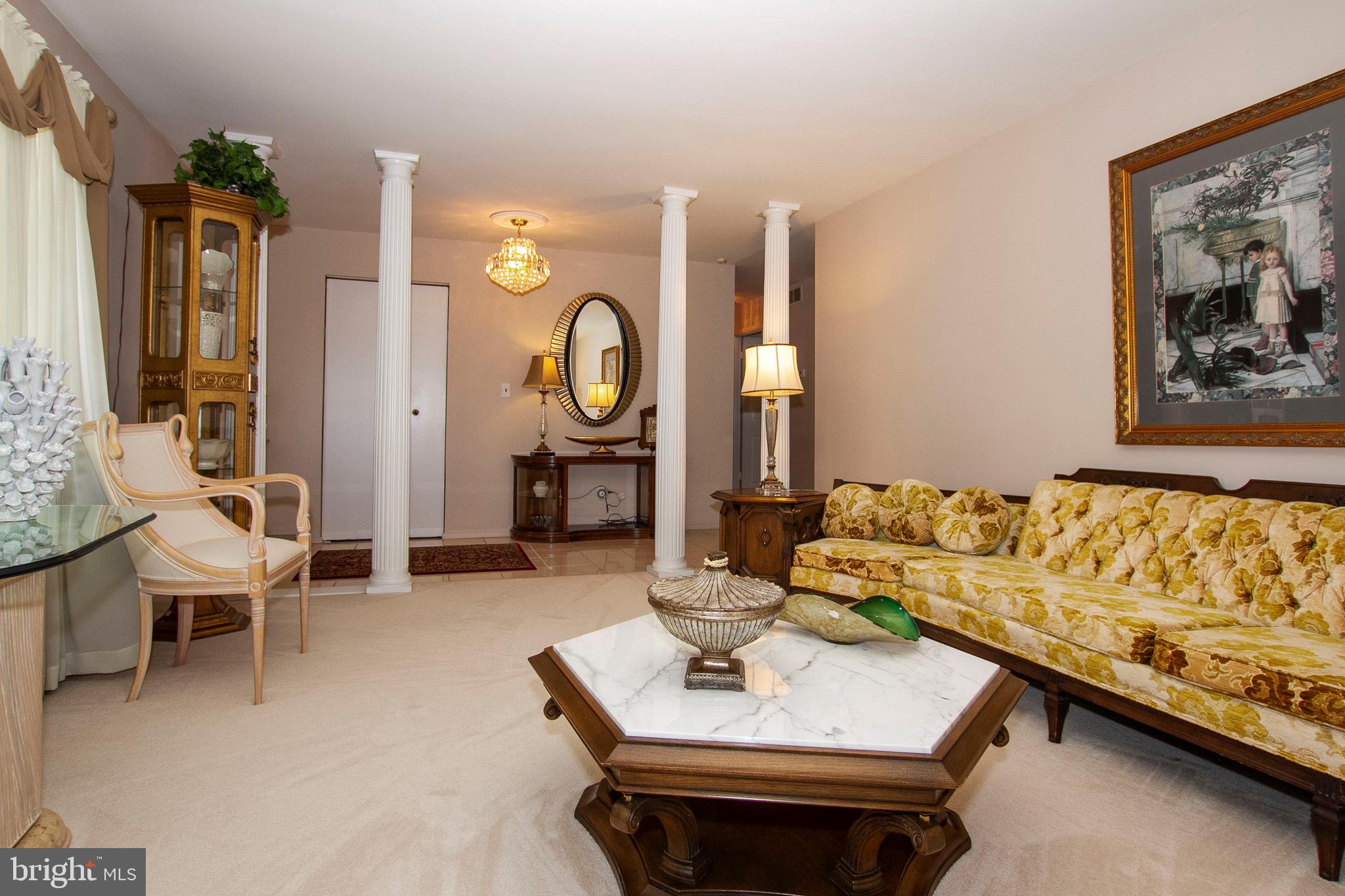 1511 Customs Road Rosedale, MD 21237 - Photo 6 of 38 LIVING ROOM WITH PILLARS!!