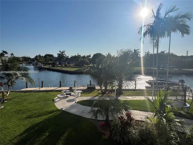 a view of a lake with houses