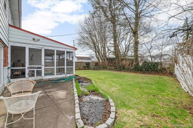 a house view with a garden space