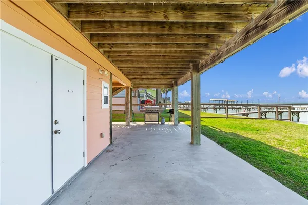 a view of a porch