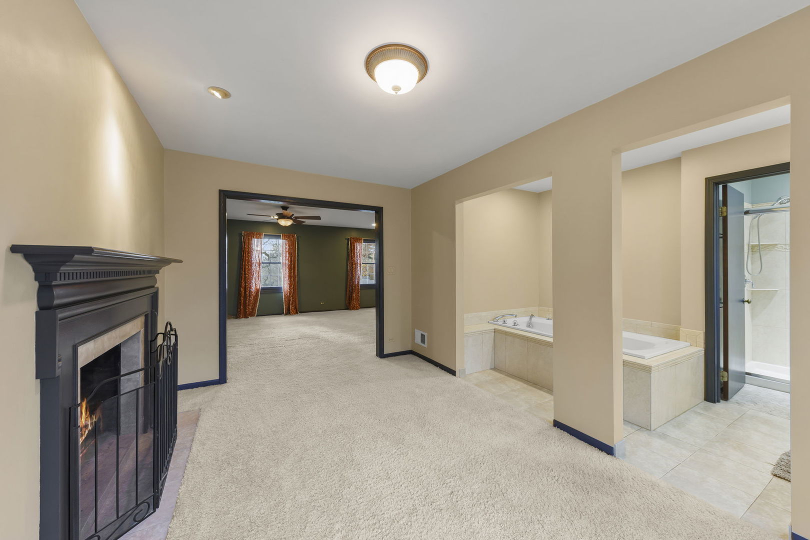 1150 Nottingham Lane Elgin, IL 60120 - Photo 21 of 33 a view of a livingroom with an empty space and a fireplace