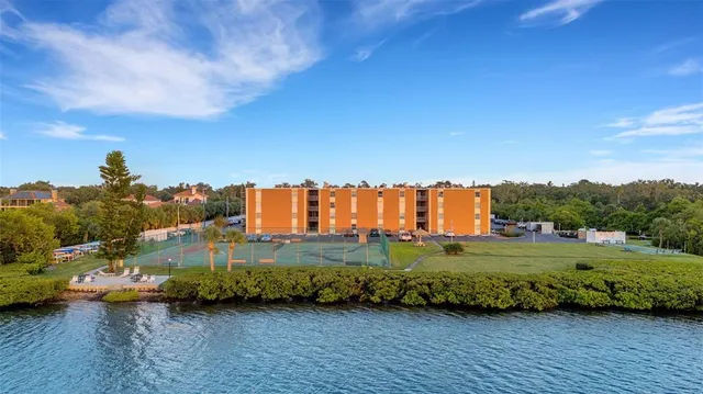 a view of a street with an outdoor space