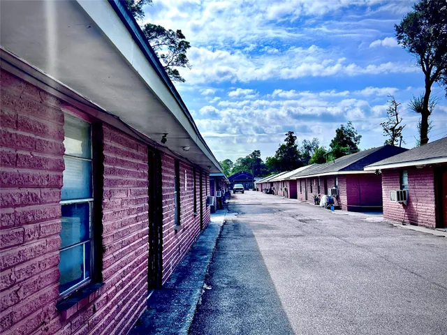 a view of a house with a patio