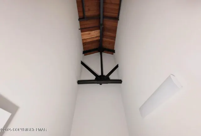 a view of a door in the room