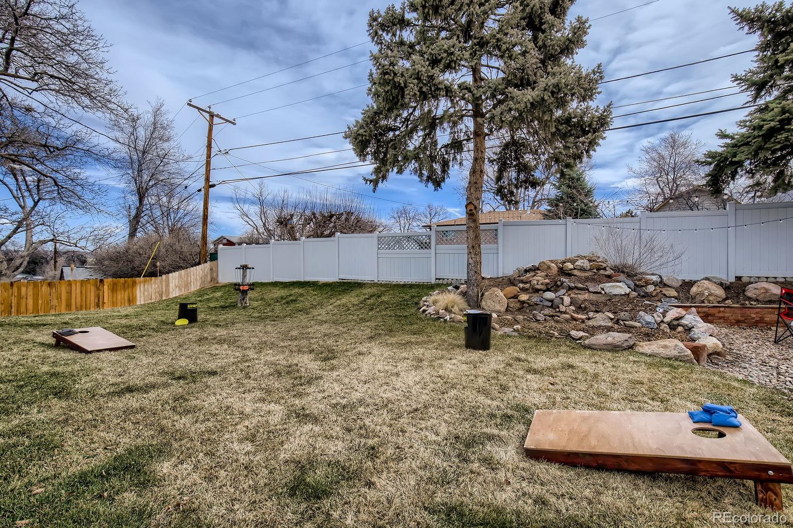 6614 Gray Street Arvada, CO 80003 - Photo 18 of 19 a view of a backyard of the house