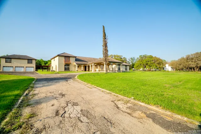 a front view of house with yard