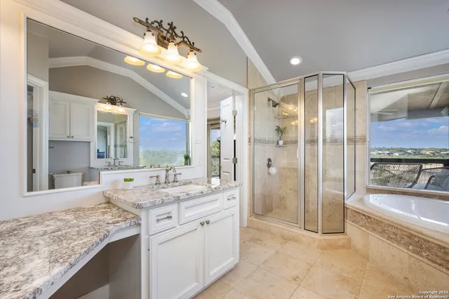 a view of a yard with an outdoor space