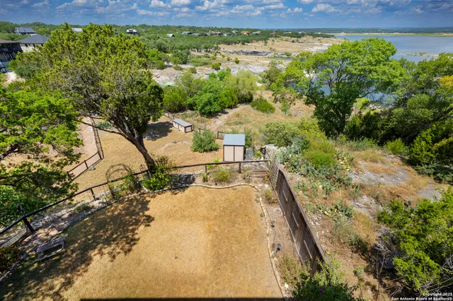 a view of a lake from a balcony