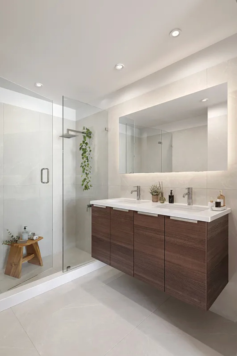 96 16th Street, Unit GARDENA Brooklyn, NY 11215 - Photo 6 of 10 a bathroom with a tub sink and mirror