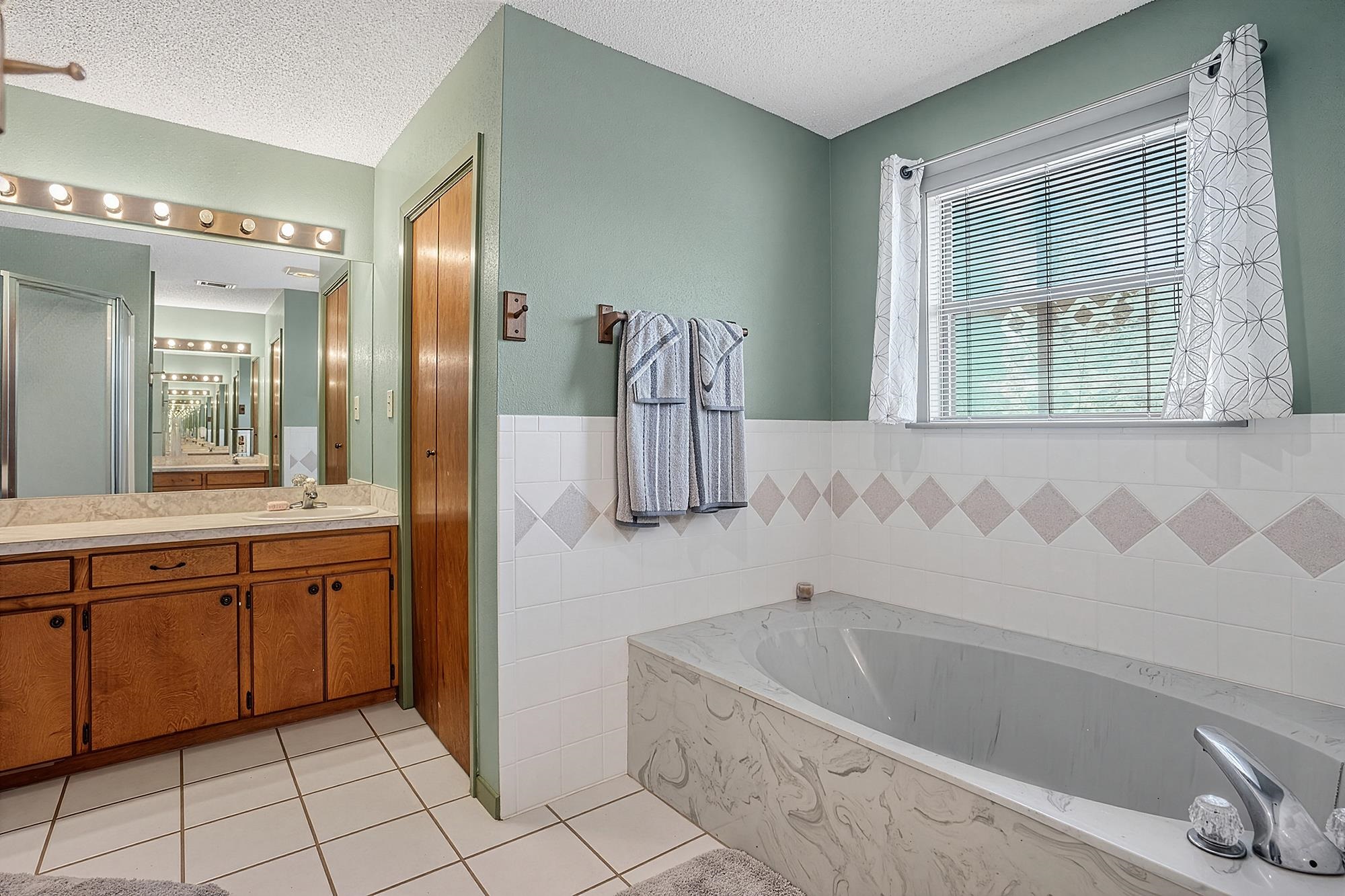 10465 Ranch To Market 1431 Buchanan Dam, TX 78609 - Photo 25 of 29 a bathroom with a tub sink and mirror