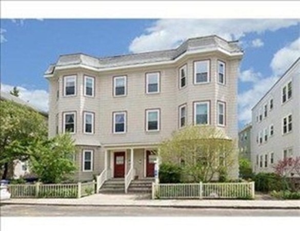 a front view of a building