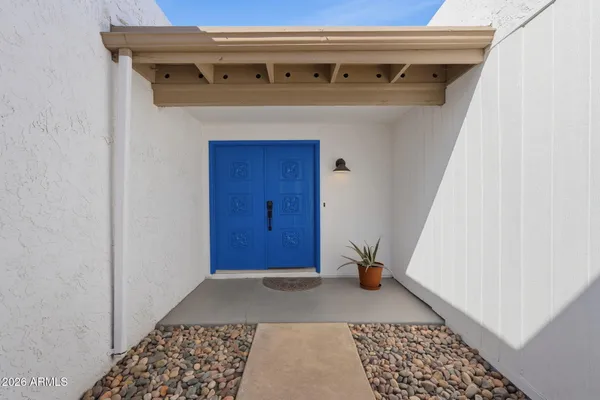 a view of a house with a porch