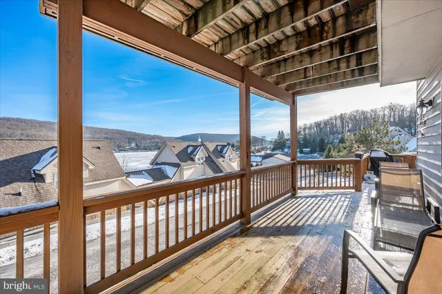 a view of balcony with couch