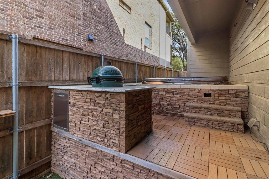 4516 Gilbert Avenue Dallas, TX 75219 - Photo 24 of 29 Green Egg to BBQ and a beautiful HOT tub to enjoy!