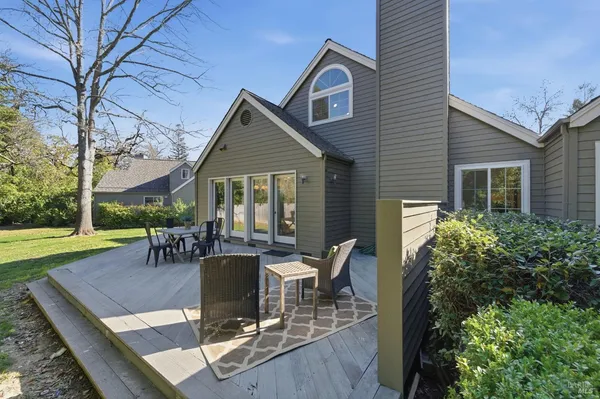 a view of a house with sitting area and sitting area