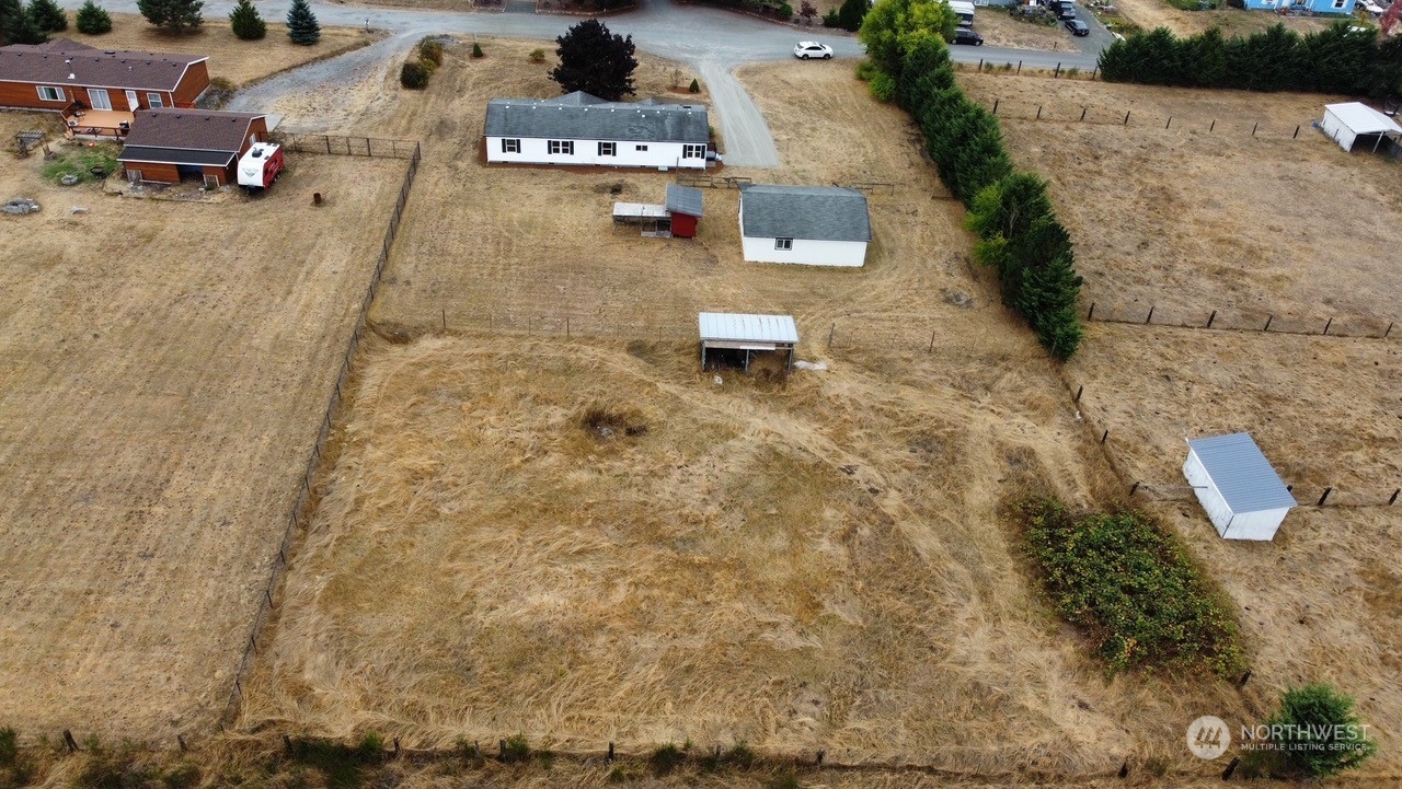 19212 Old Ranch Lane Southwest Rochester, WA 98579 - Photo 31 of 33 an aerial view of residential house with outdoor space