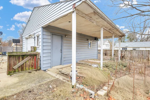 a view of a house with a patio