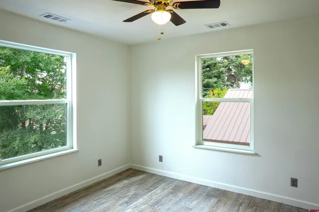 wooden floor in an empty room
