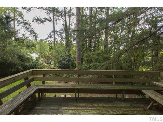 3423 Hope Valley Road Durham, NC 27707 - Photo 22 of 23 Still maintaining privacy after all these years. Deck over looks back portion of this .9 acre lot.
