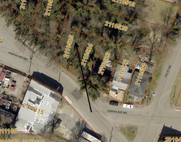 an aerial view of residential house with outdoor space