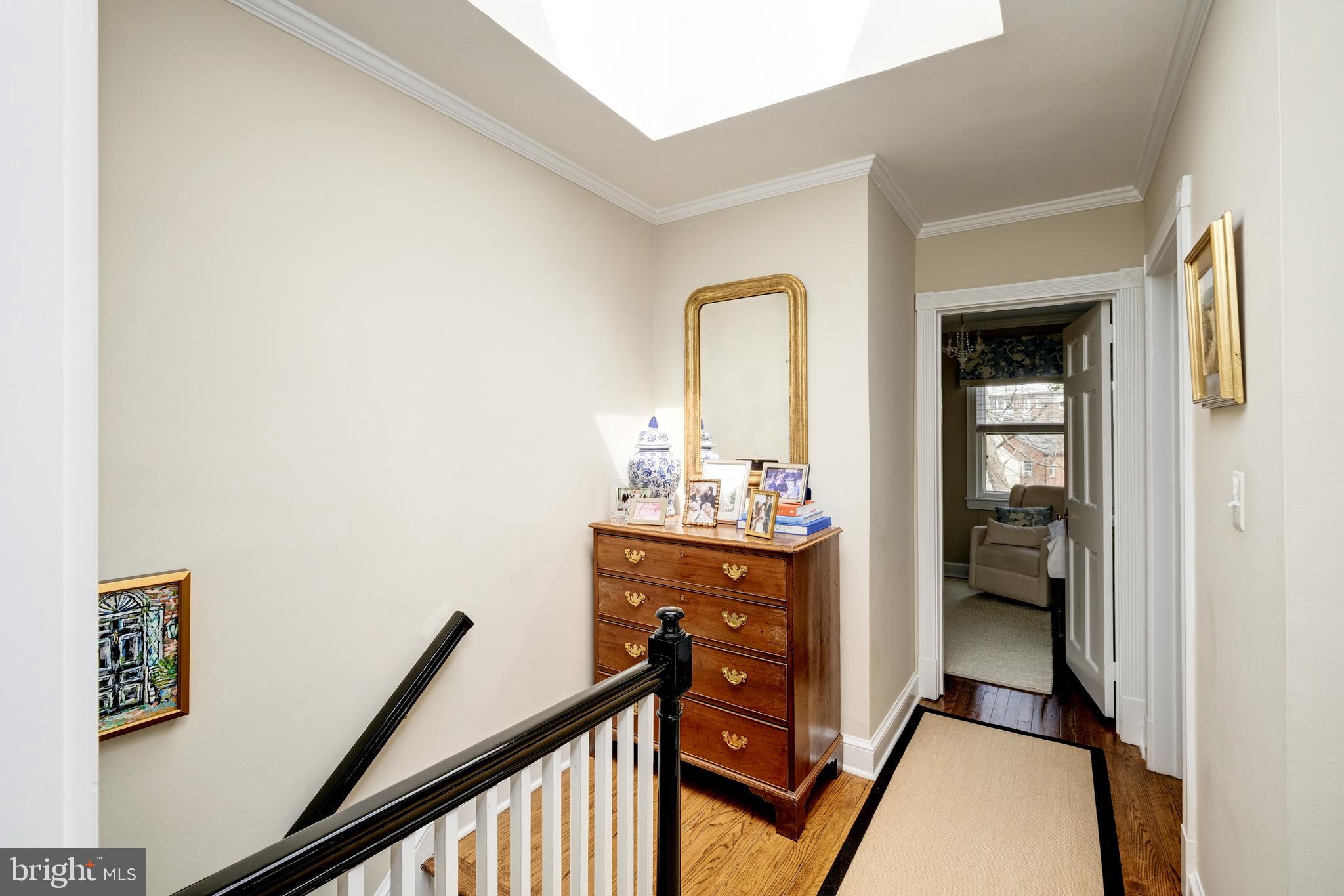 4843 Reservoir Road Northwest Washington, DC 20007 - Photo 19 of 25 Hallway with large Skylight