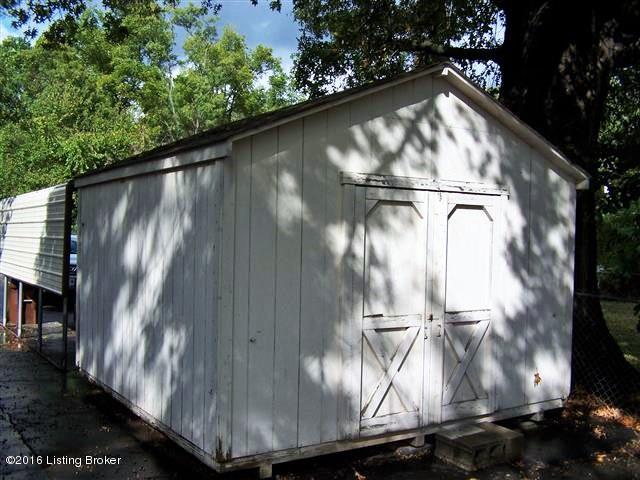 4604 Dover Road Louisville, KY 40216 - Photo 34 of 37 Utility Shed #2 for this home located towards the end of the driveway just beyond the 1 Car Carport.....