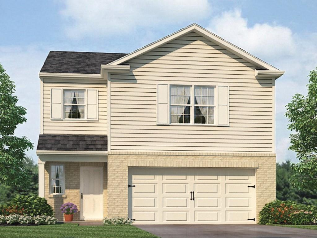not actual home. sample same plan. color rendering.