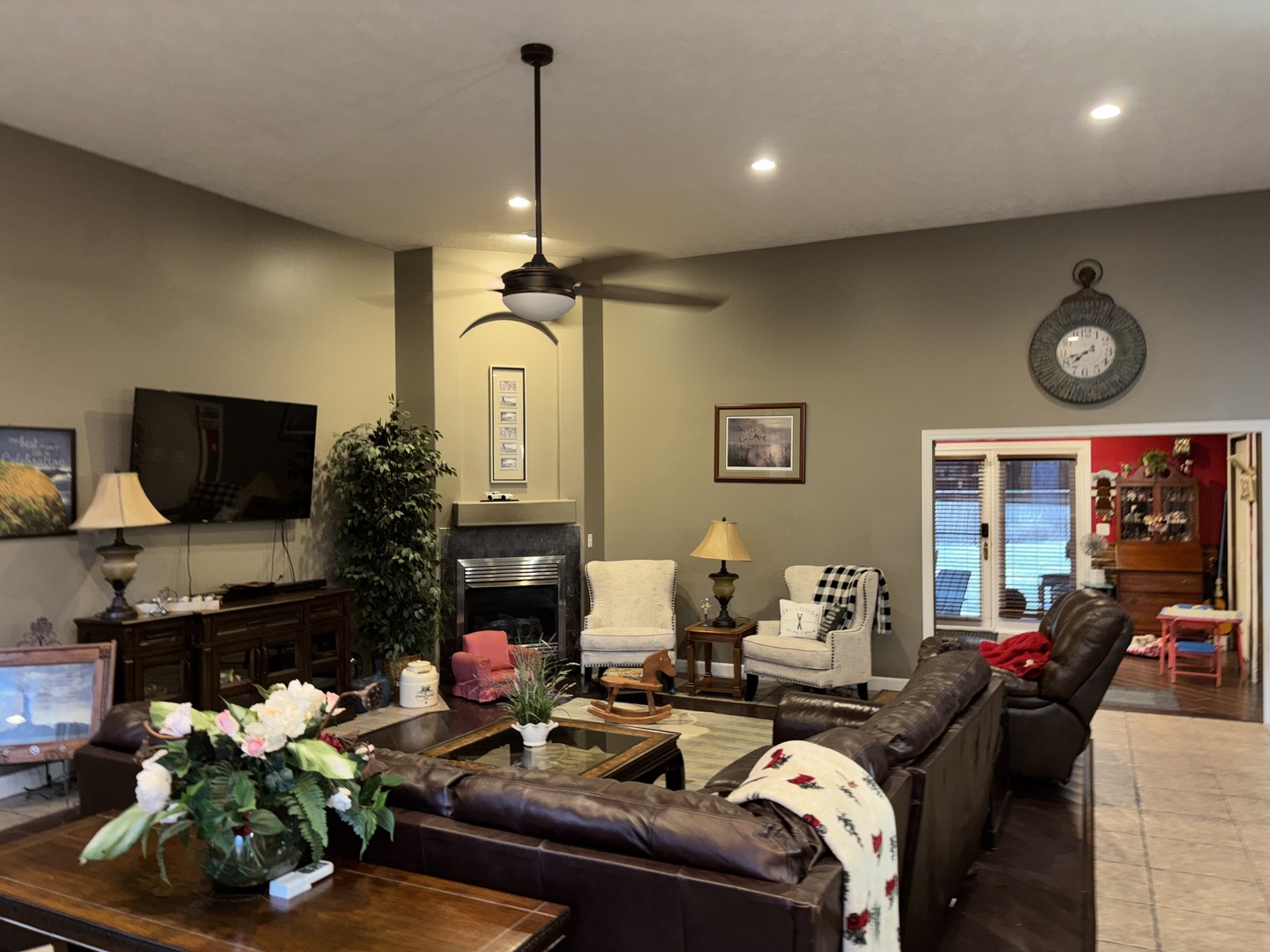 255 Twin Springs Loop Anna, IL 62906 - Photo 11 of 48 a living room with furniture and a flat screen tv