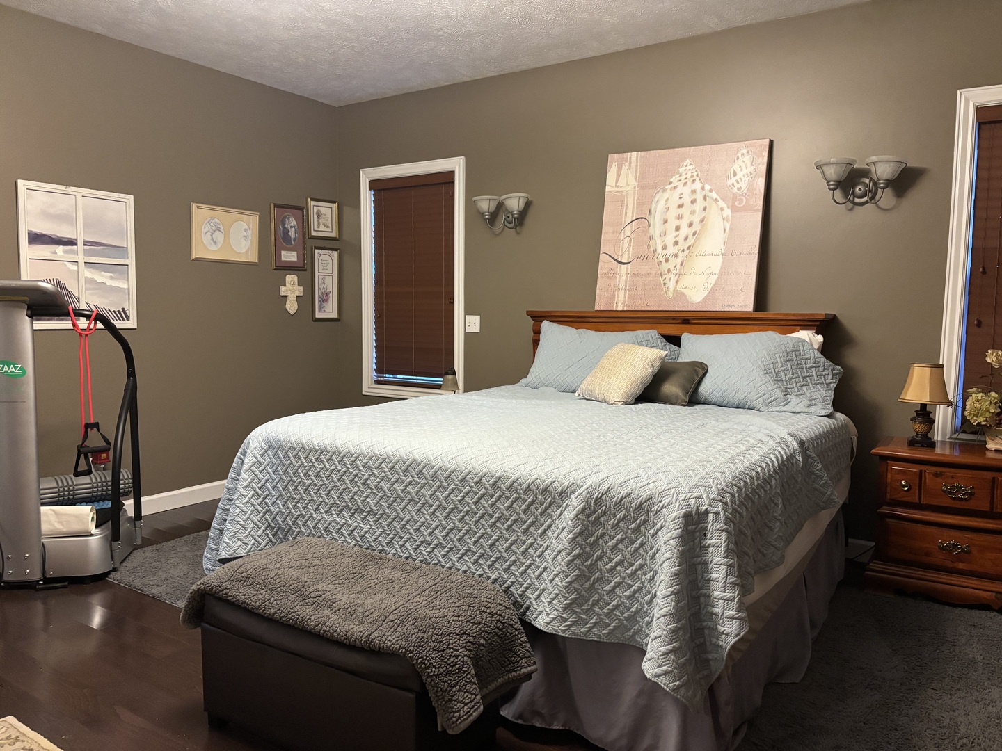 255 Twin Springs Loop Anna, IL 62906 - Photo 27 of 48 a bedroom with a bed and wooden floor