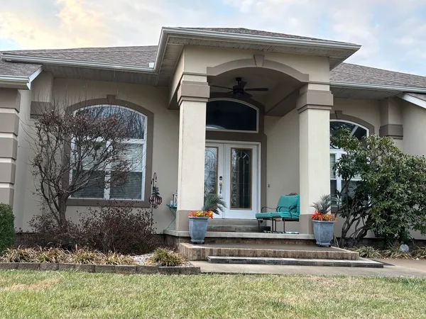 a front view of a house