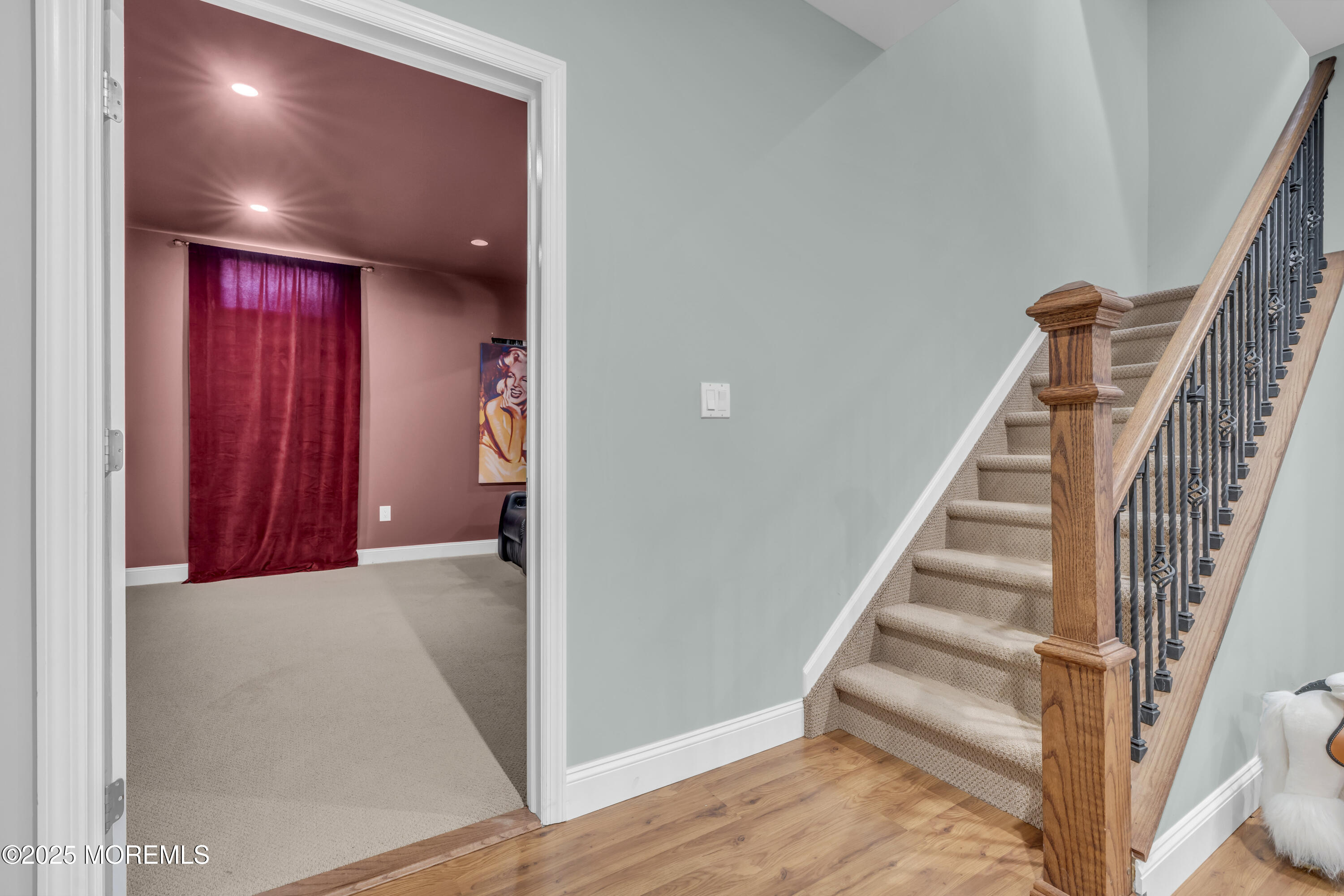 6 Cooper Court Cream Ridge, NJ 08514 - Photo 62 of 105 a view of a hallway with staircase and white walls