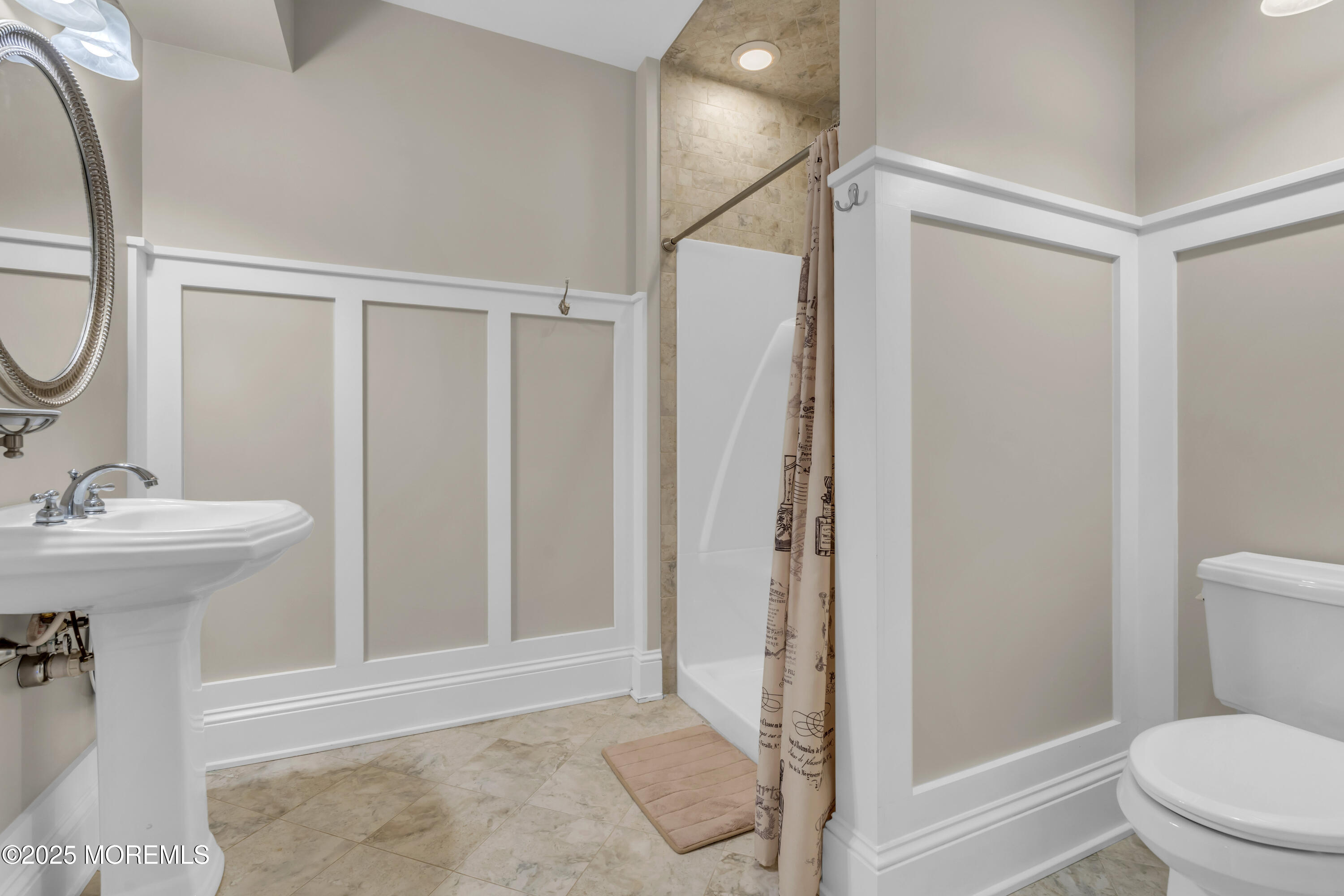 6 Cooper Court Cream Ridge, NJ 08514 - Photo 63 of 105 a bathroom with a sink a toilet and shower