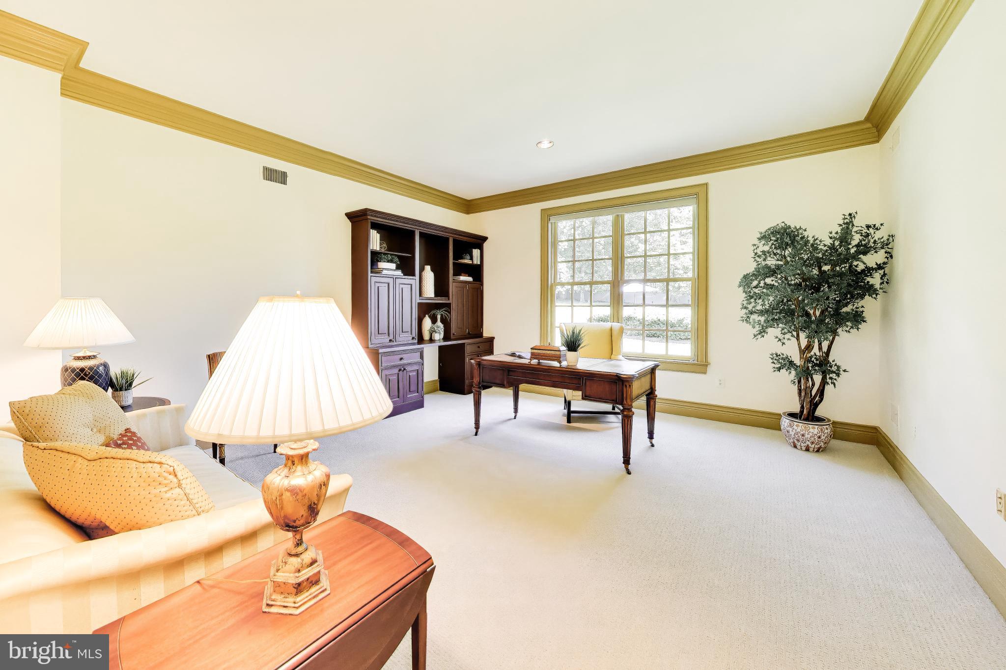 9001 Persimmon Tree Road Potomac, MD 20854 - Photo 14 of 77 a living room with furniture and a potted plant