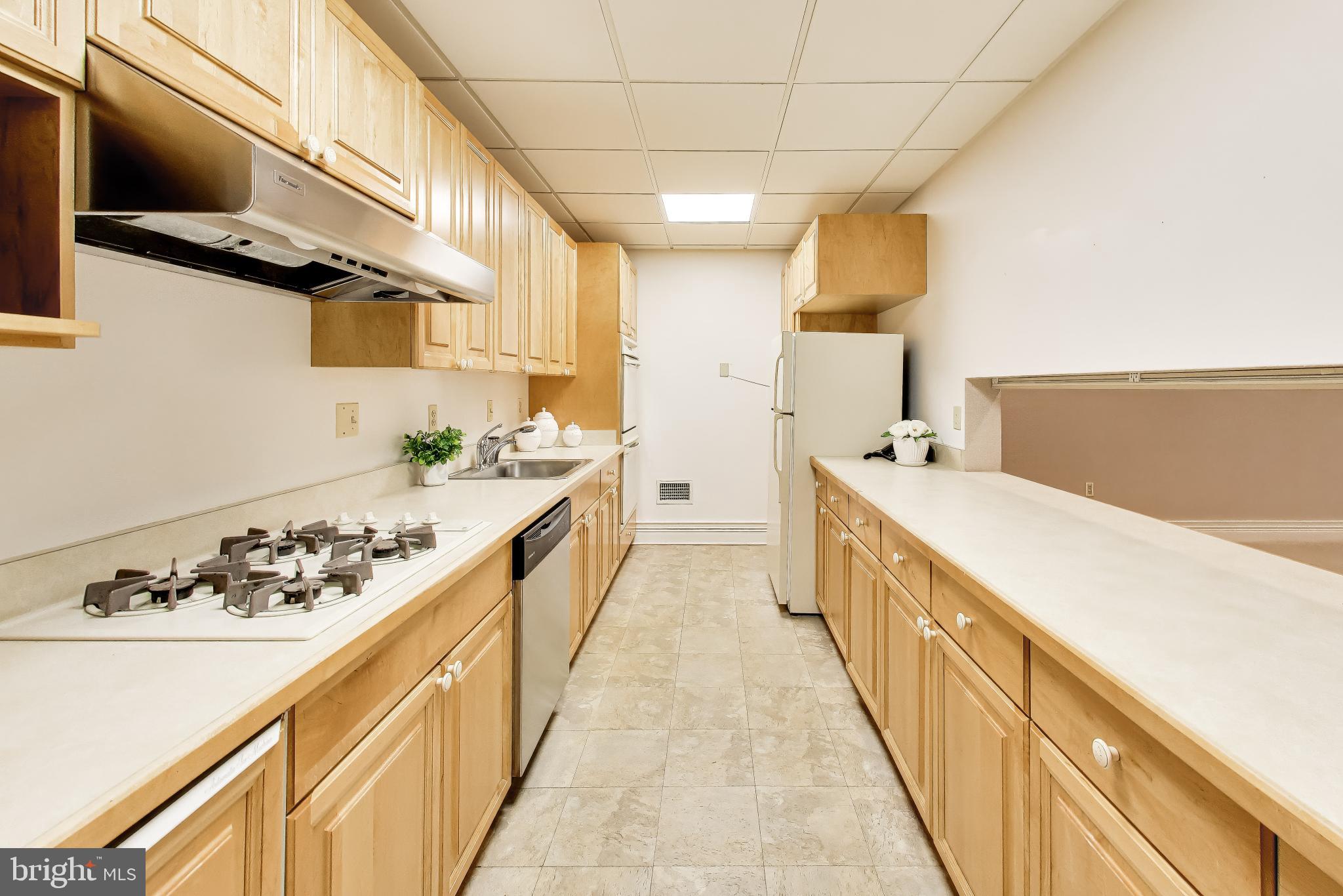 9001 Persimmon Tree Road Potomac, MD 20854 - Photo 63 of 77 a kitchen with stainless steel appliances a sink and stove