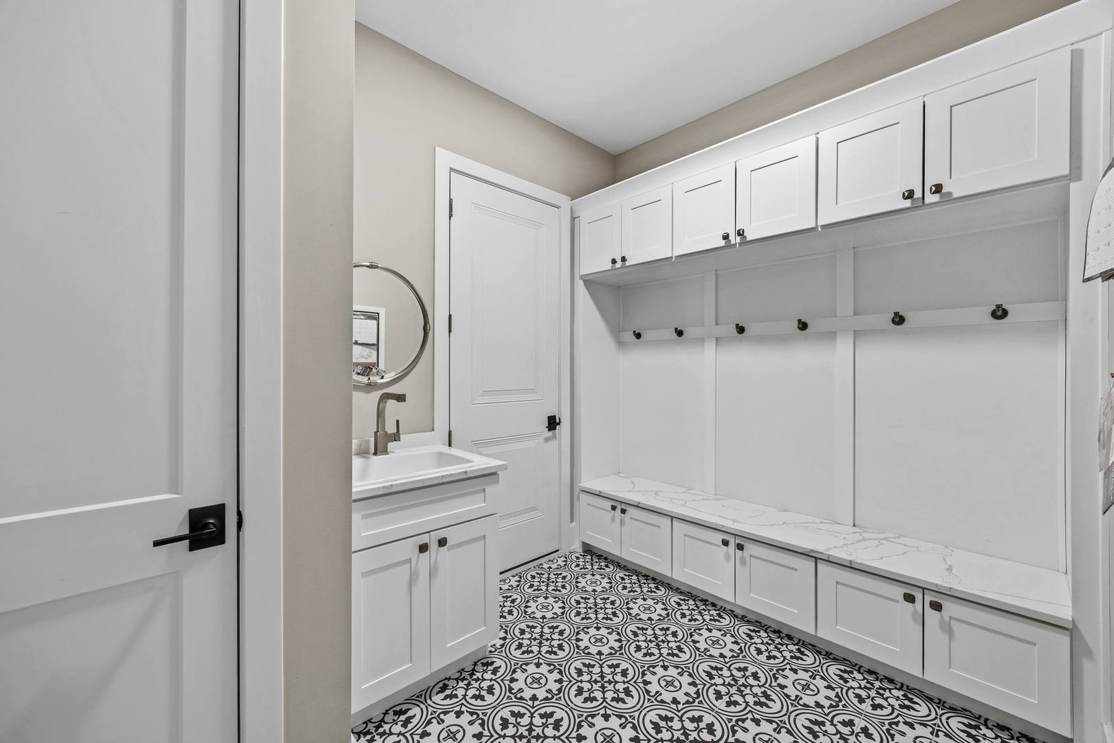 744 Sunset Drive Naperville, IL 60540 - Photo 13 of 18 a kitchen with white cabinets and white appliances