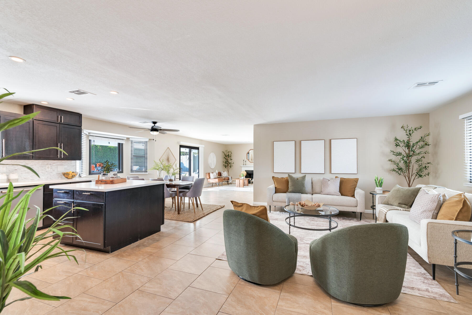 2003 North Sandra Road Palm Springs, CA 92262 - Photo 6 of 25 a living room with furniture and a large window