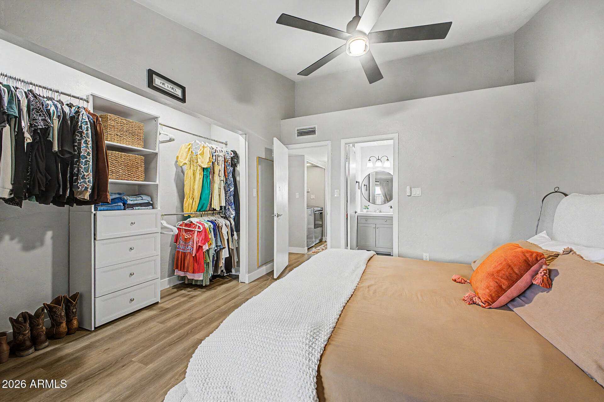 2455 East Broadway Road, Unit 65 Mesa, AZ 85204 - Photo 17 of 36 a bedroom with bed and a closet