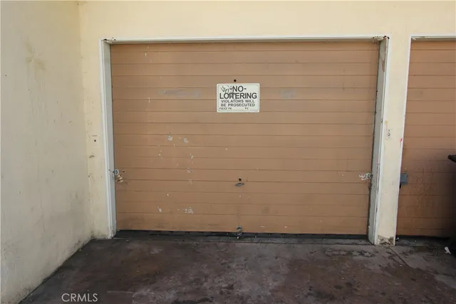 a view of wooden door