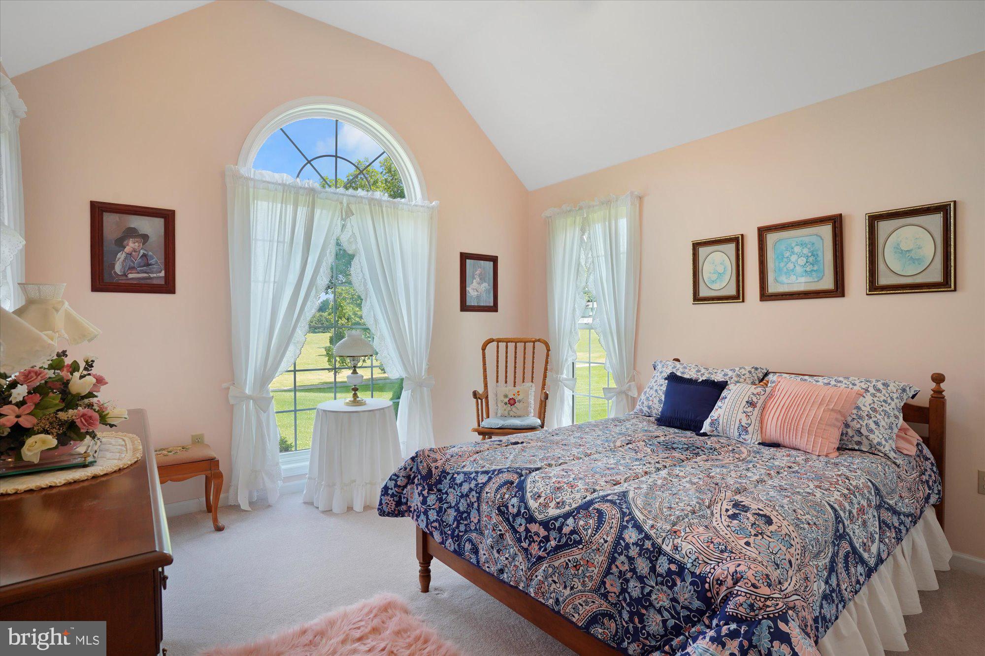 1445 Ebenezer Church Road Rising Sun, MD 21911 - Photo 17 of 40 Bedroom Two w/ Vaulted Ceiling & Palladian Window