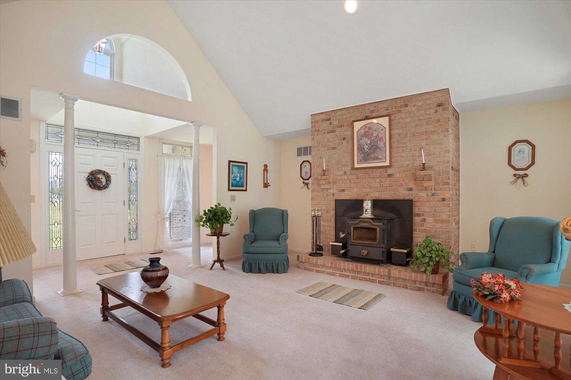 1445 Ebenezer Church Road Rising Sun, MD 21911 - Photo 4 of 40 Spacious Living Room features Cathedral Ceiling