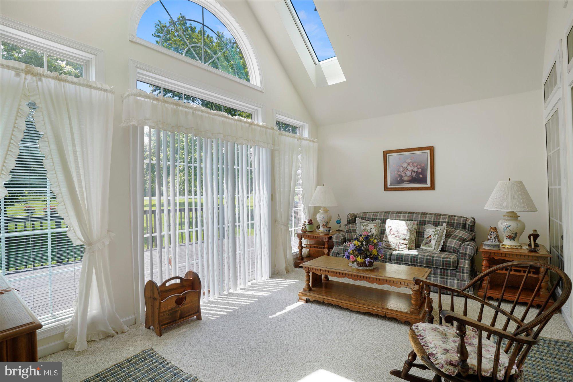1445 Ebenezer Church Road Rising Sun, MD 21911 - Photo 8 of 40 Sun Room offers Cathedral Ceiling with Skylights