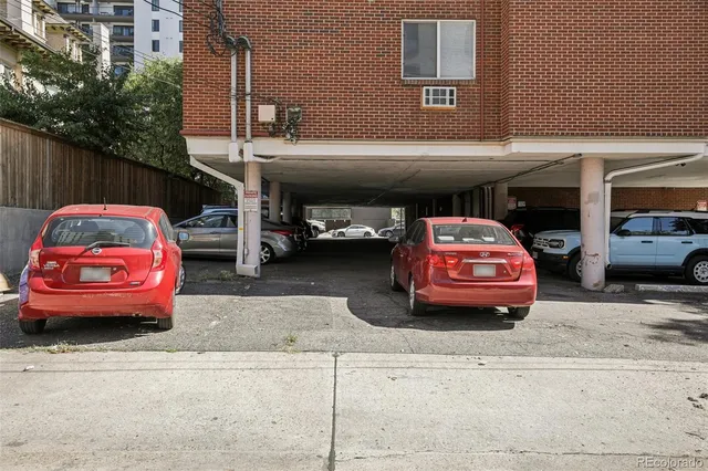 a car parked in garage