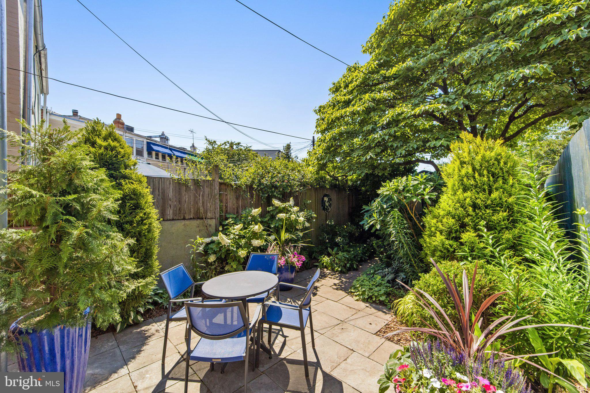 1415 E Street Southeast Washington, DC 20003 - Photo 28 of 32 Rear patio w/ garden