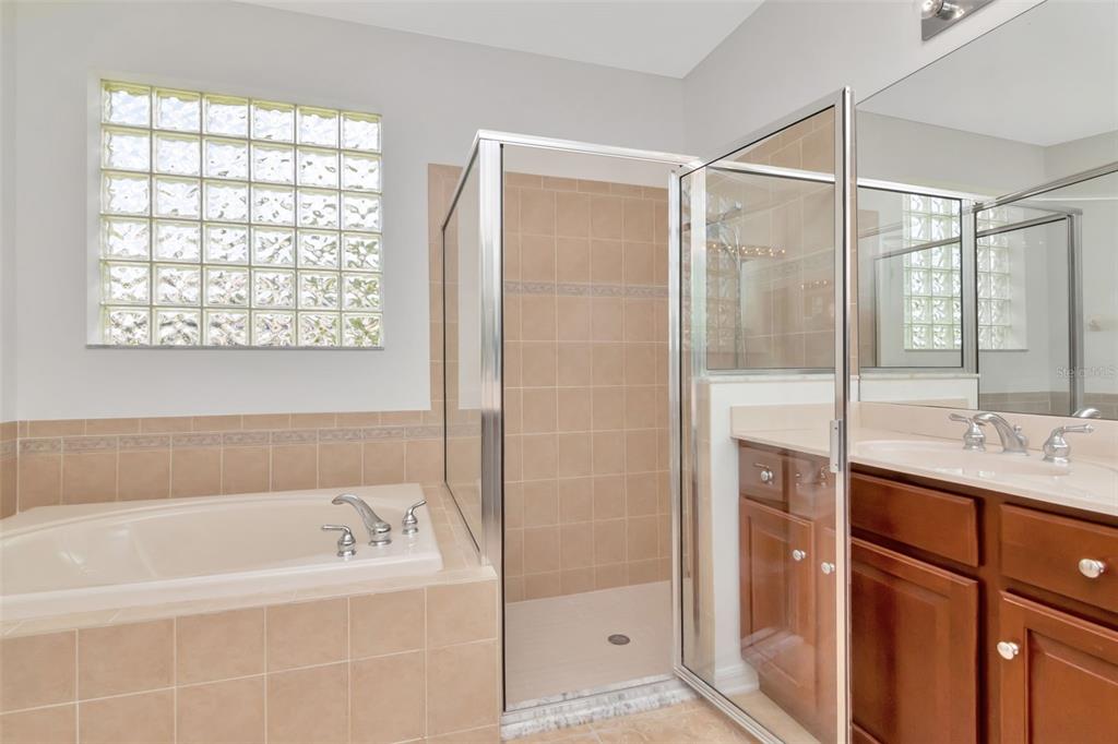 1927 Alecost Court Trinity, FL 34655 - Photo 19 of 44 a bathroom with a bathtub and a shower