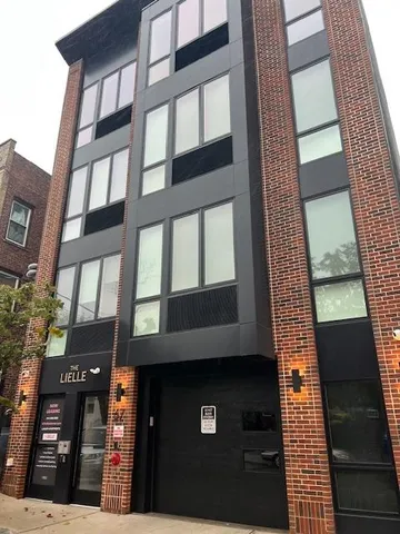 a front view of a building