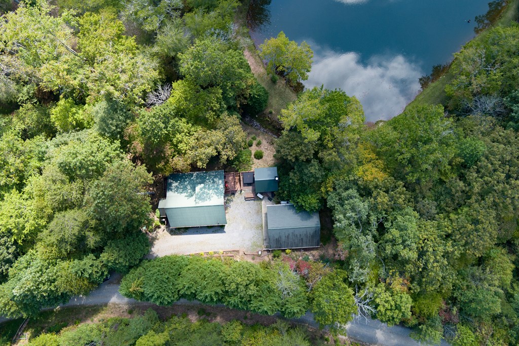 35 Wunder Bear Ridge Morganton, GA 30560 - Photo 61 of 76 an aerial view of a house with a yard and garden